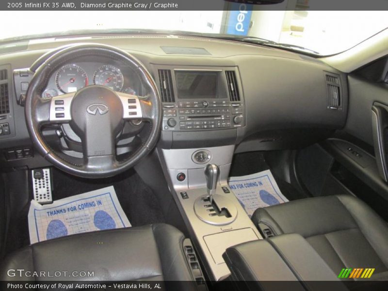 Diamond Graphite Gray / Graphite 2005 Infiniti FX 35 AWD