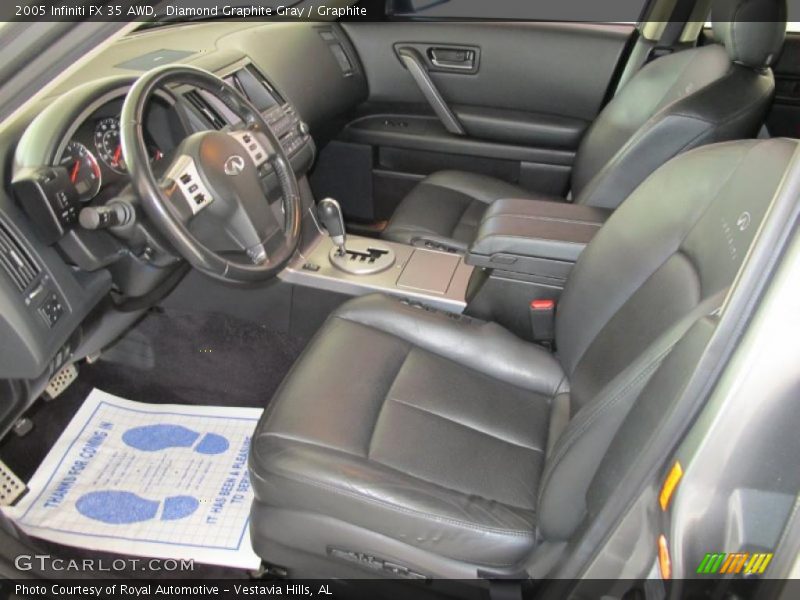 Diamond Graphite Gray / Graphite 2005 Infiniti FX 35 AWD