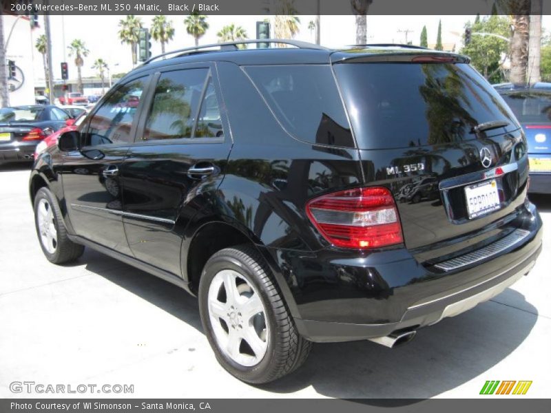 Black / Black 2006 Mercedes-Benz ML 350 4Matic