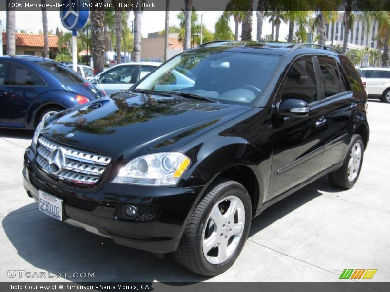 Black / Black 2006 Mercedes-Benz ML 350 4Matic