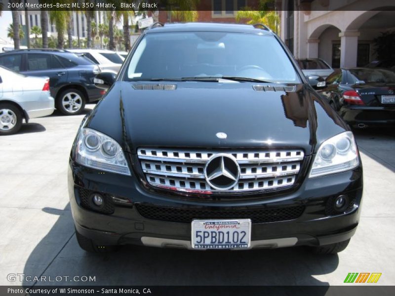 Black / Black 2006 Mercedes-Benz ML 350 4Matic