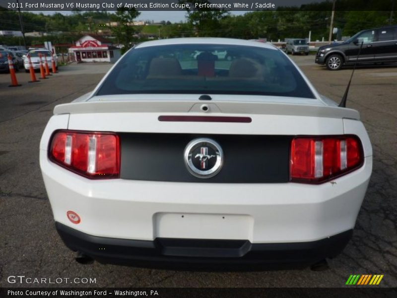 Performance White / Saddle 2011 Ford Mustang V6 Mustang Club of America Edition Coupe