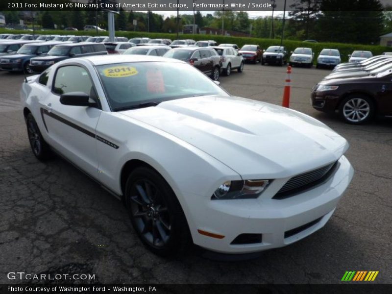 Performance White / Saddle 2011 Ford Mustang V6 Mustang Club of America Edition Coupe