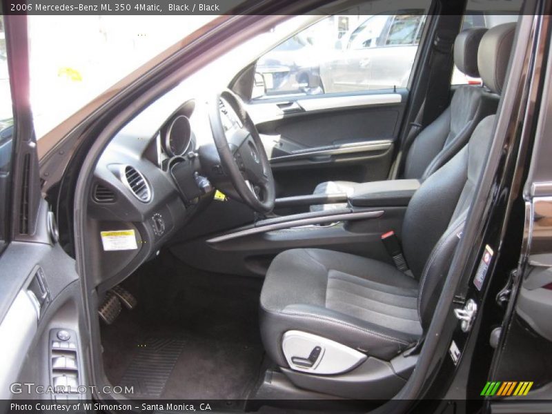 Black / Black 2006 Mercedes-Benz ML 350 4Matic
