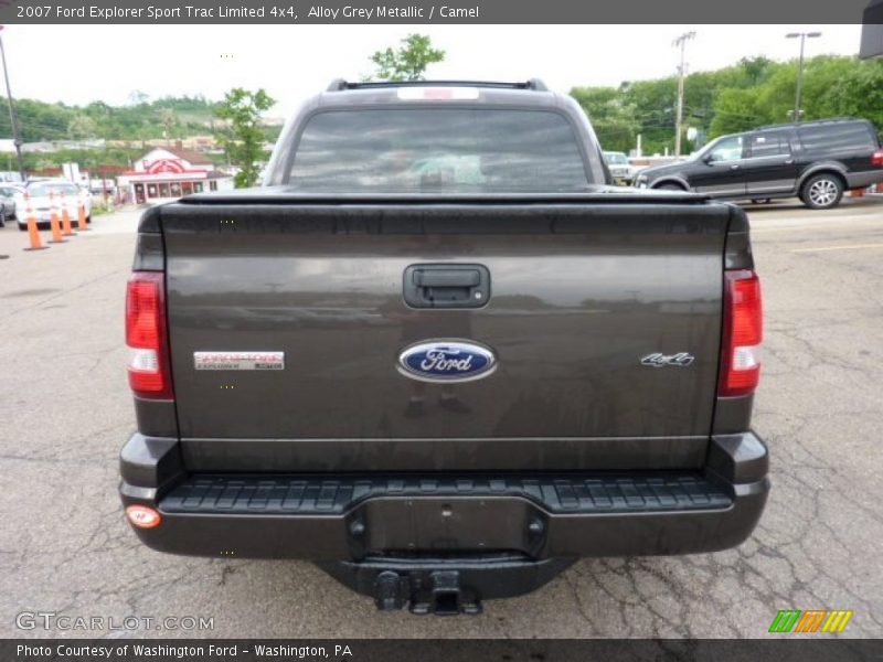 Alloy Grey Metallic / Camel 2007 Ford Explorer Sport Trac Limited 4x4