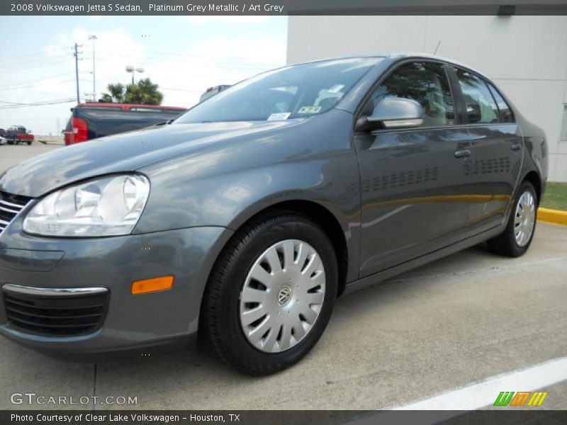 Platinum Grey Metallic / Art Grey 2008 Volkswagen Jetta S Sedan