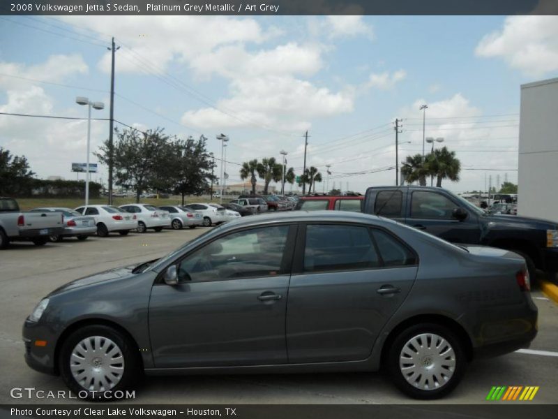 Platinum Grey Metallic / Art Grey 2008 Volkswagen Jetta S Sedan