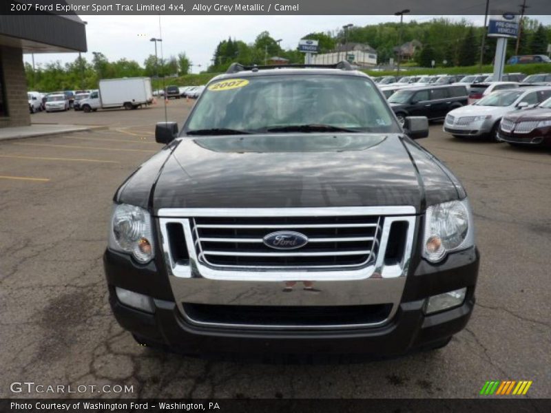 Alloy Grey Metallic / Camel 2007 Ford Explorer Sport Trac Limited 4x4