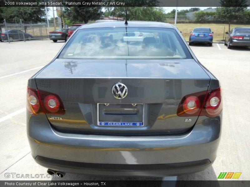 Platinum Grey Metallic / Art Grey 2008 Volkswagen Jetta S Sedan