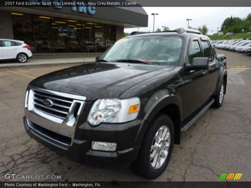 Alloy Grey Metallic / Camel 2007 Ford Explorer Sport Trac Limited 4x4