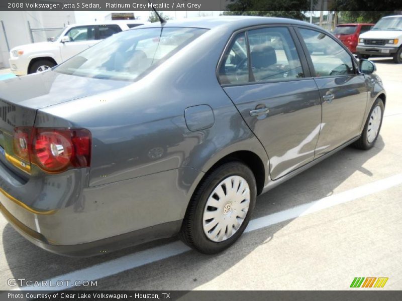 Platinum Grey Metallic / Art Grey 2008 Volkswagen Jetta S Sedan