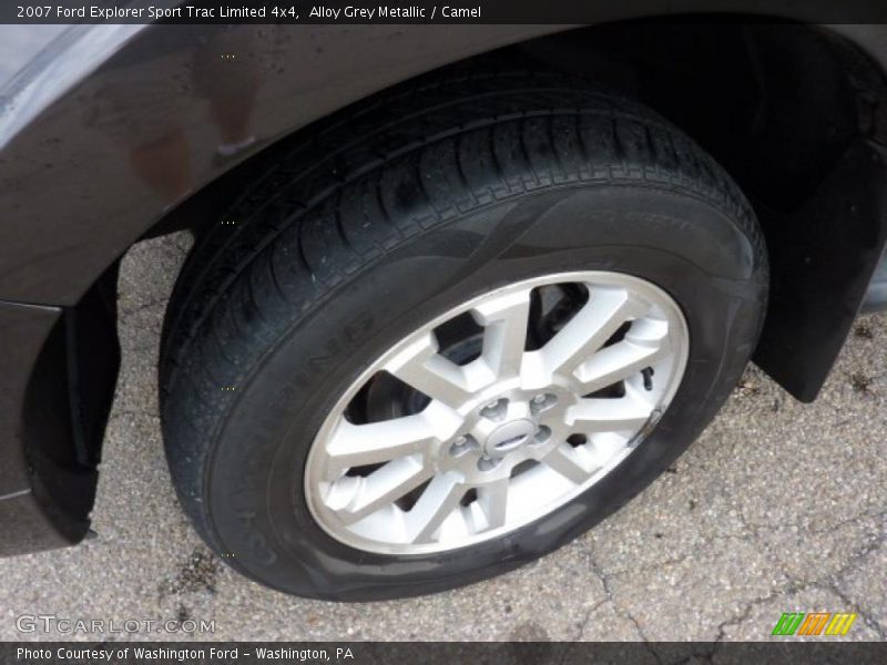 Alloy Grey Metallic / Camel 2007 Ford Explorer Sport Trac Limited 4x4