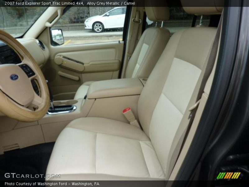 Alloy Grey Metallic / Camel 2007 Ford Explorer Sport Trac Limited 4x4