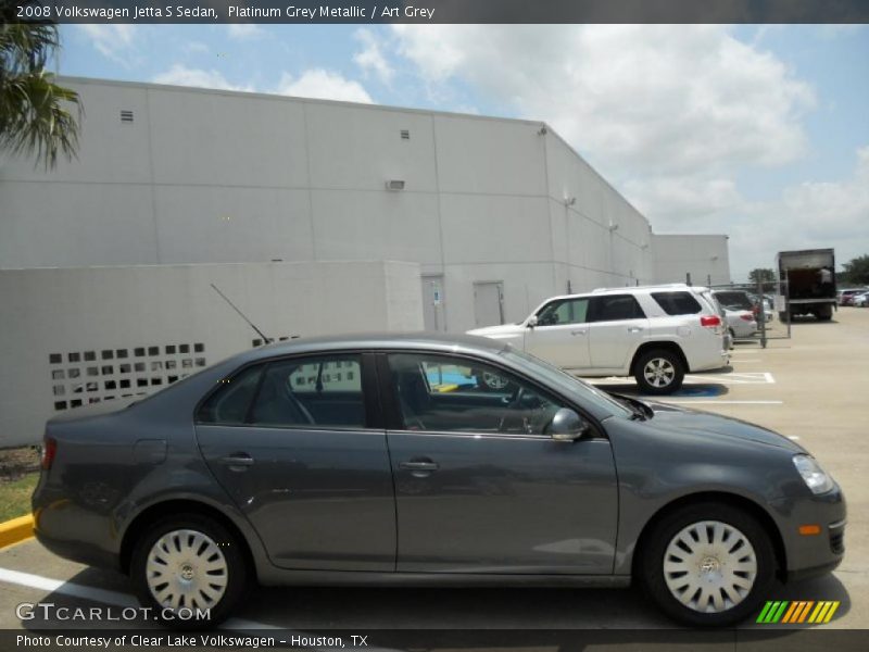 Platinum Grey Metallic / Art Grey 2008 Volkswagen Jetta S Sedan