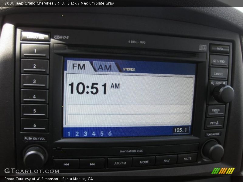 Black / Medium Slate Gray 2006 Jeep Grand Cherokee SRT8