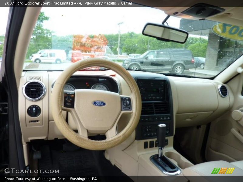 Alloy Grey Metallic / Camel 2007 Ford Explorer Sport Trac Limited 4x4