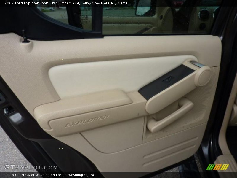 Alloy Grey Metallic / Camel 2007 Ford Explorer Sport Trac Limited 4x4