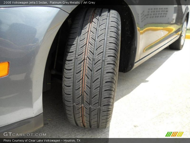 Platinum Grey Metallic / Art Grey 2008 Volkswagen Jetta S Sedan