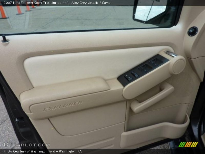 Alloy Grey Metallic / Camel 2007 Ford Explorer Sport Trac Limited 4x4