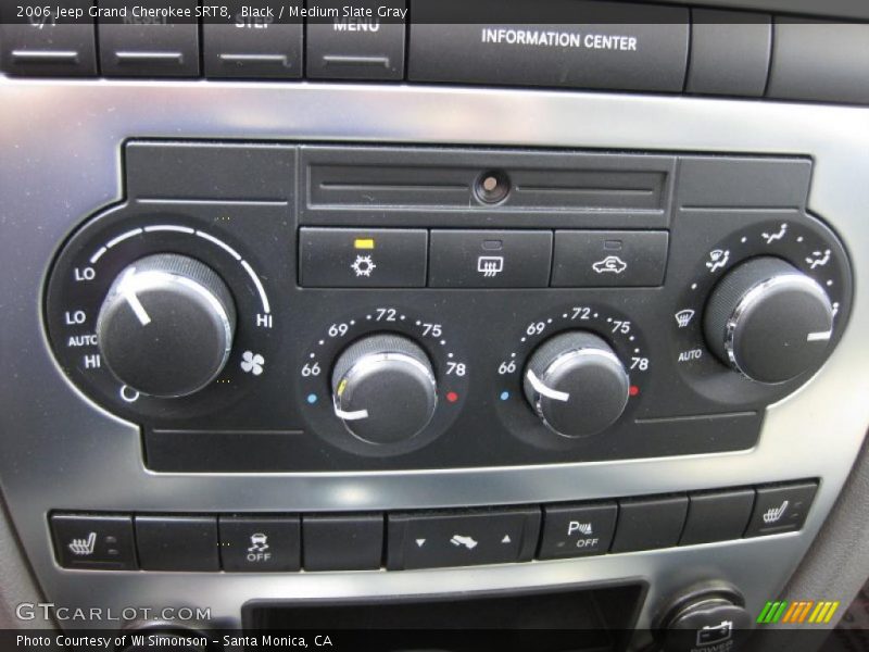 Black / Medium Slate Gray 2006 Jeep Grand Cherokee SRT8