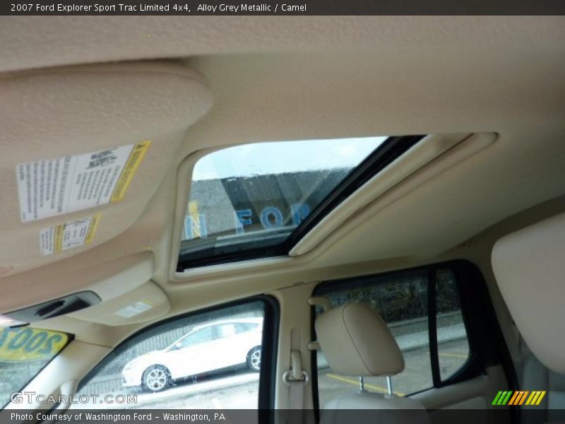 Alloy Grey Metallic / Camel 2007 Ford Explorer Sport Trac Limited 4x4