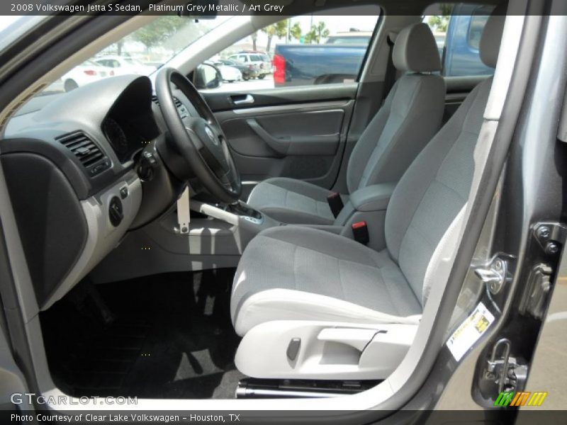 Platinum Grey Metallic / Art Grey 2008 Volkswagen Jetta S Sedan