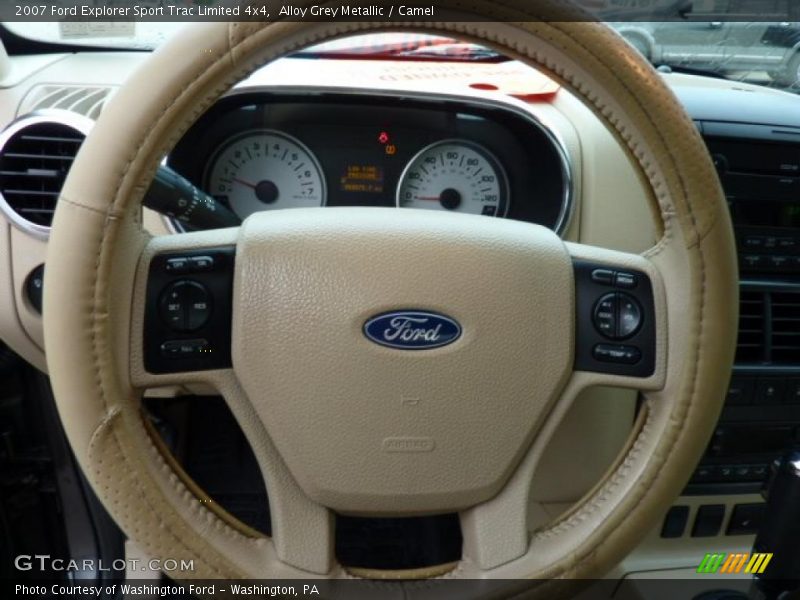 Alloy Grey Metallic / Camel 2007 Ford Explorer Sport Trac Limited 4x4