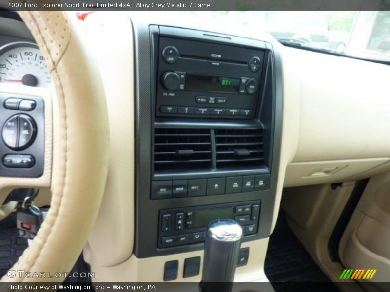 Alloy Grey Metallic / Camel 2007 Ford Explorer Sport Trac Limited 4x4