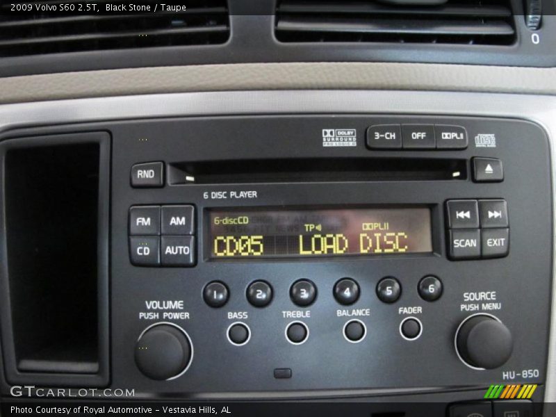 Black Stone / Taupe 2009 Volvo S60 2.5T