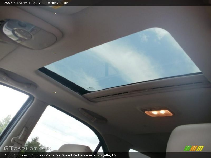 Clear White / Beige 2006 Kia Sorento EX