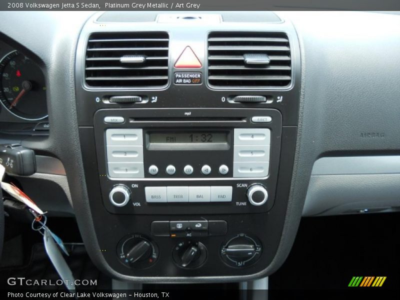 Platinum Grey Metallic / Art Grey 2008 Volkswagen Jetta S Sedan