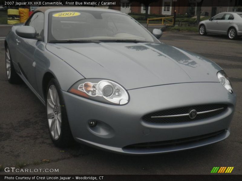 Frost Blue Metallic / Caramel 2007 Jaguar XK XK8 Convertible