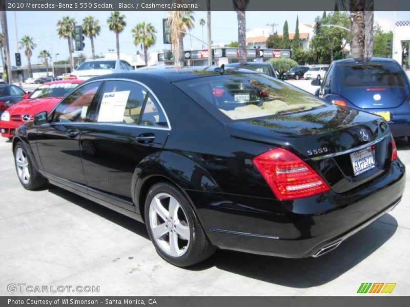 Black / Cashmere/Savanna 2010 Mercedes-Benz S 550 Sedan