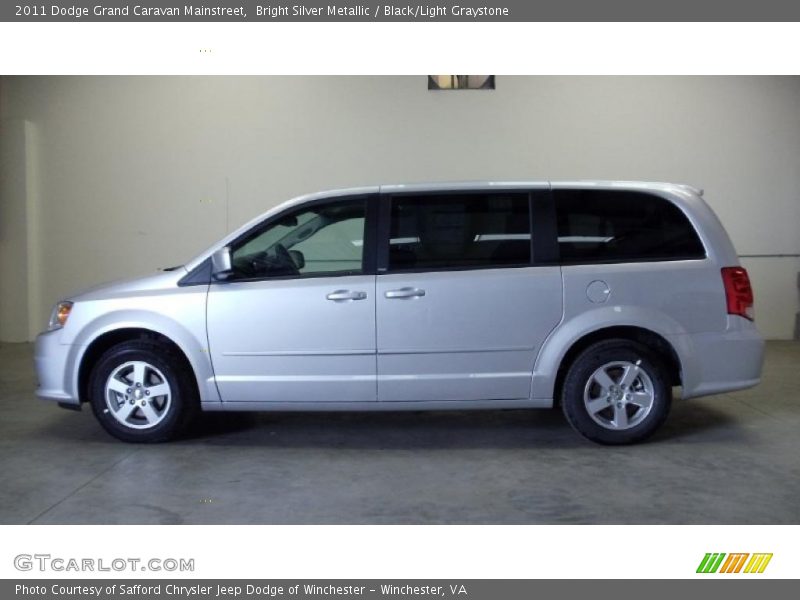 Bright Silver Metallic / Black/Light Graystone 2011 Dodge Grand Caravan Mainstreet