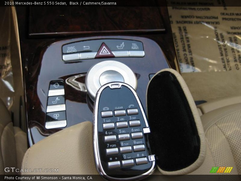 Black / Cashmere/Savanna 2010 Mercedes-Benz S 550 Sedan