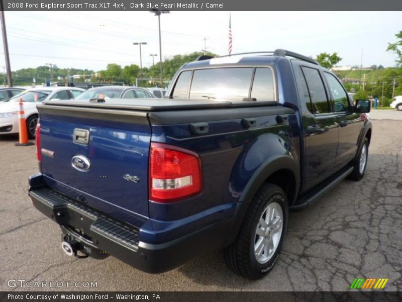 Dark Blue Pearl Metallic / Camel 2008 Ford Explorer Sport Trac XLT 4x4