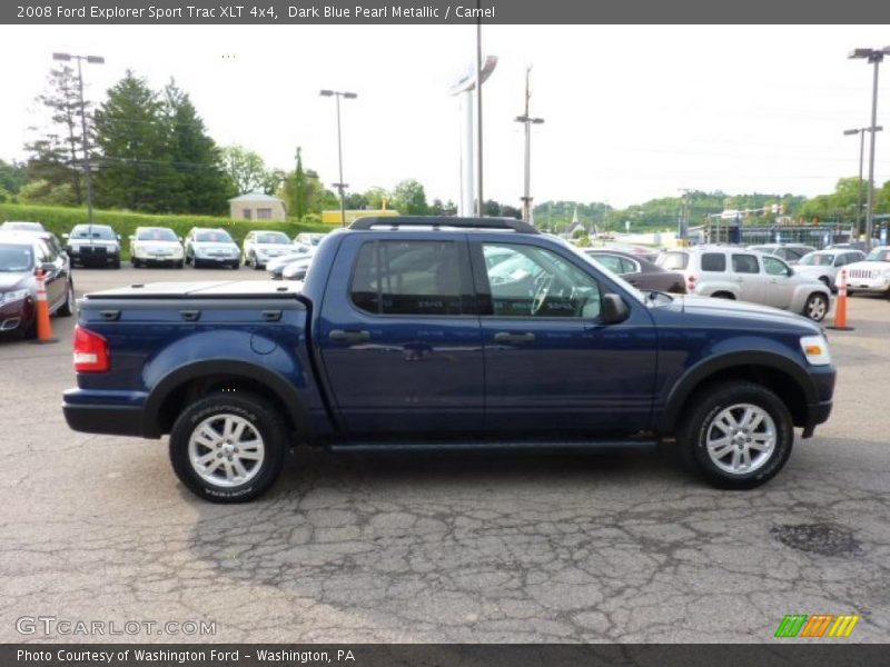 Dark Blue Pearl Metallic / Camel 2008 Ford Explorer Sport Trac XLT 4x4