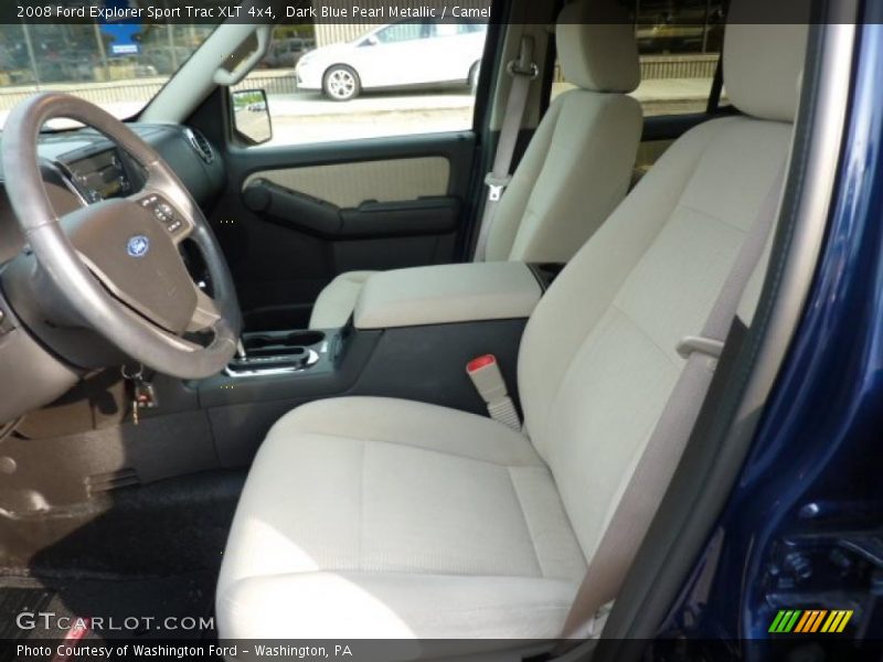 Dark Blue Pearl Metallic / Camel 2008 Ford Explorer Sport Trac XLT 4x4