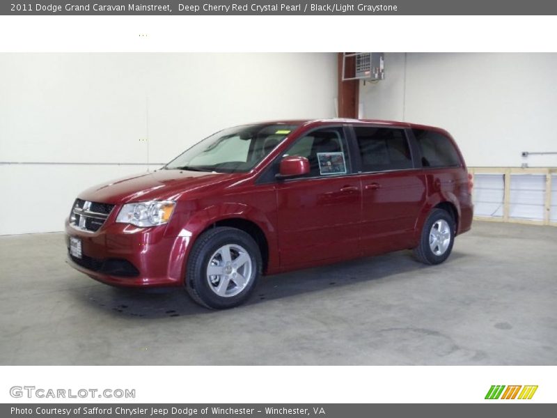 Deep Cherry Red Crystal Pearl / Black/Light Graystone 2011 Dodge Grand Caravan Mainstreet