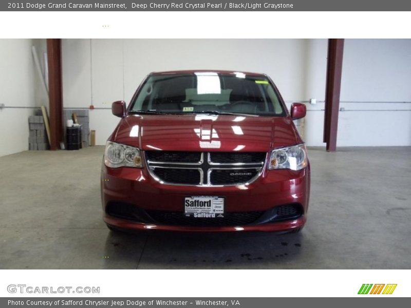 Deep Cherry Red Crystal Pearl / Black/Light Graystone 2011 Dodge Grand Caravan Mainstreet