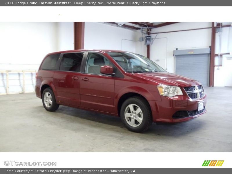 Deep Cherry Red Crystal Pearl / Black/Light Graystone 2011 Dodge Grand Caravan Mainstreet