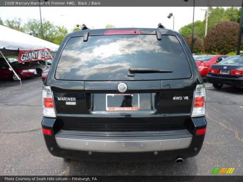 Black / Black 2008 Mercury Mariner V6 Premier 4WD