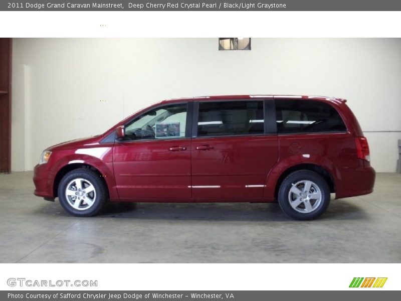 Deep Cherry Red Crystal Pearl / Black/Light Graystone 2011 Dodge Grand Caravan Mainstreet