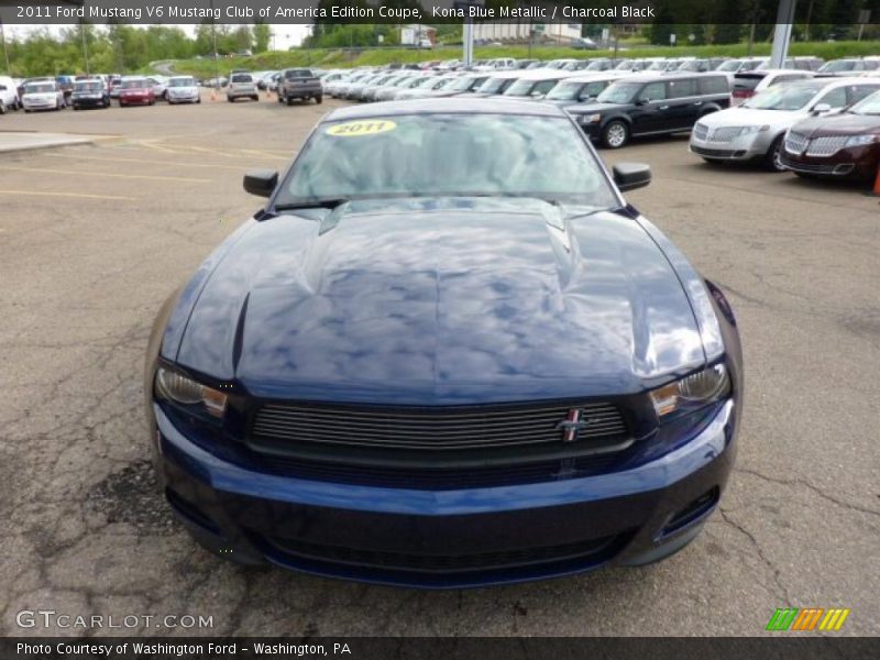 Kona Blue Metallic / Charcoal Black 2011 Ford Mustang V6 Mustang Club of America Edition Coupe