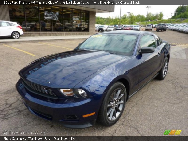 Kona Blue Metallic / Charcoal Black 2011 Ford Mustang V6 Mustang Club of America Edition Coupe