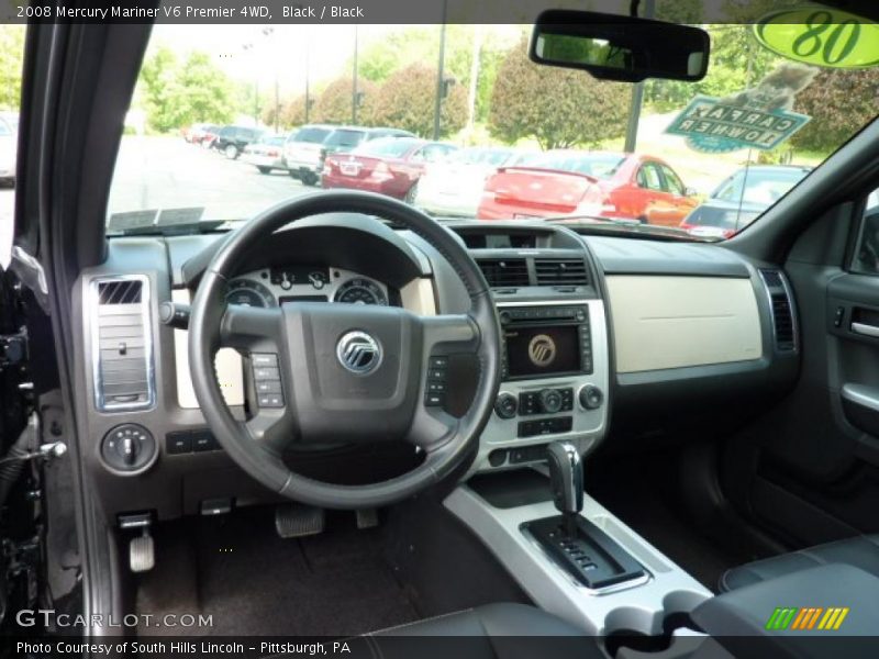 Black / Black 2008 Mercury Mariner V6 Premier 4WD
