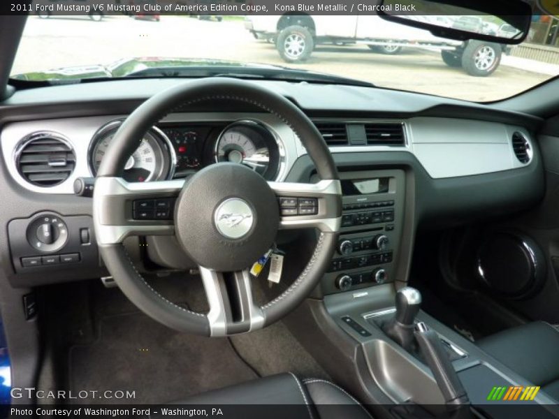 Kona Blue Metallic / Charcoal Black 2011 Ford Mustang V6 Mustang Club of America Edition Coupe