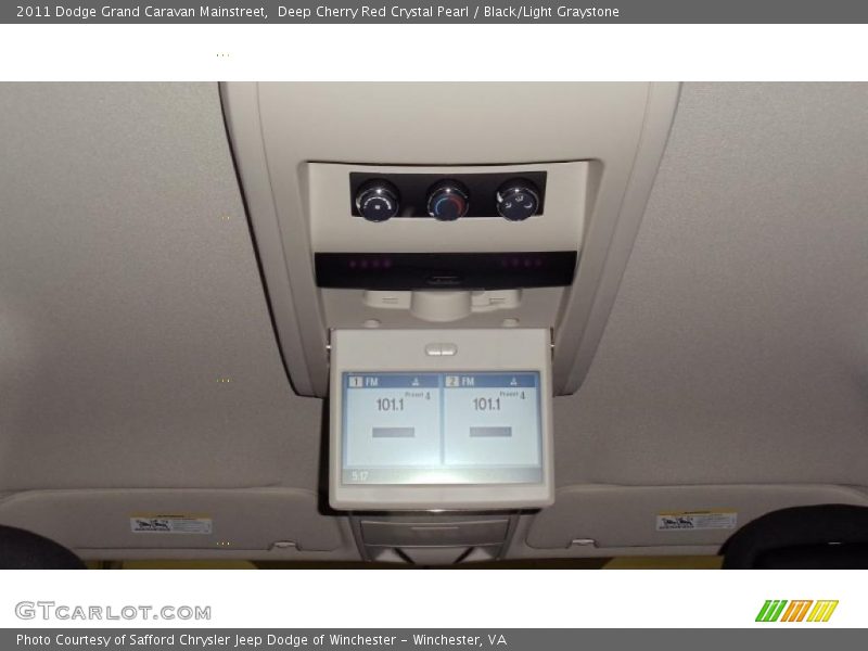 Deep Cherry Red Crystal Pearl / Black/Light Graystone 2011 Dodge Grand Caravan Mainstreet
