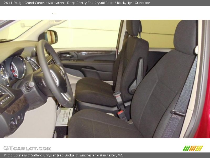 Deep Cherry Red Crystal Pearl / Black/Light Graystone 2011 Dodge Grand Caravan Mainstreet