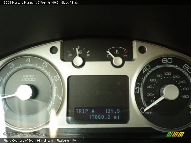 Black / Black 2008 Mercury Mariner V6 Premier 4WD